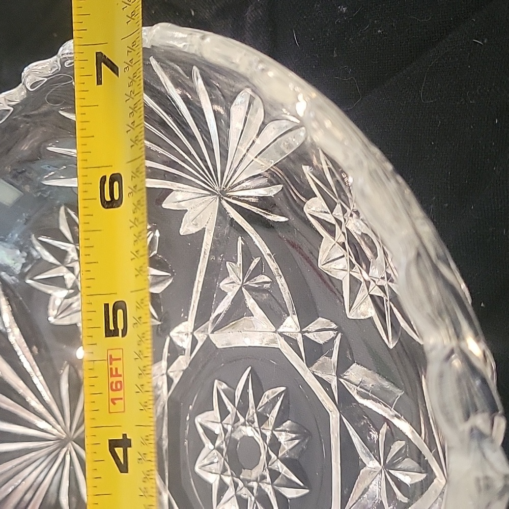 Anchor Hocking Prescut Star of David 7 1/4" bowl. No call outs. - Picture 6 of 7